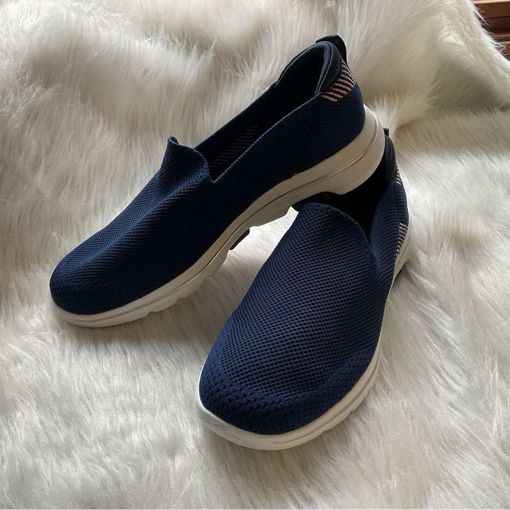 Sketchers Blue Slip-On Air Cooled GOGA MAT